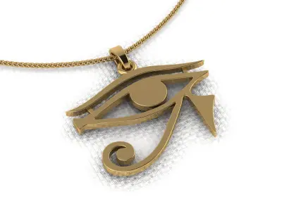 Pendants in the form of eyes horus ready for 3D printing 3D print model