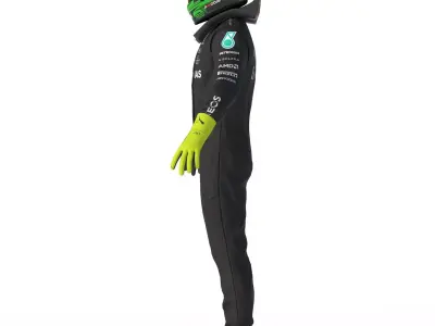 F1 Mercedes Amg Suit 2023  3D model