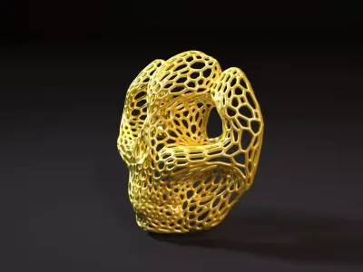 Mask Voronoi 3D print model