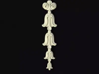 Central decor ornament for furniture 3D model 188
