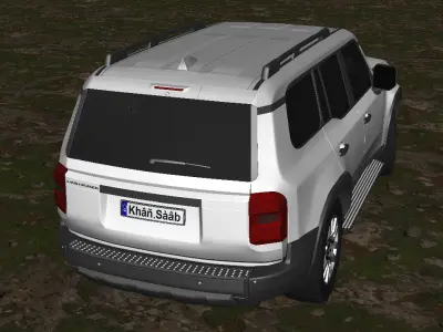 Toyota land cruiser 2024 Low-poly 3D model