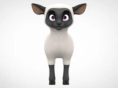 Sheep Low-poly 3D model