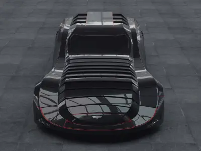 Batmobile batman car 3D model