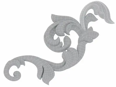Carved decor 03 3D model 3D model