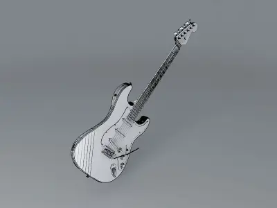 Fender Stratocaster guitar Free 3D model buy