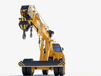 HYDRAULIC MOBILE CRANE -3D Model 3D model 3D model