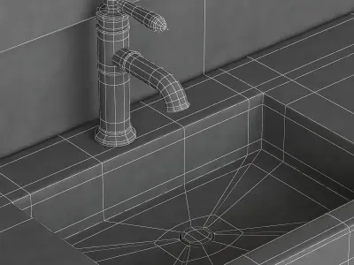 Bathroom furniture 1 3D model