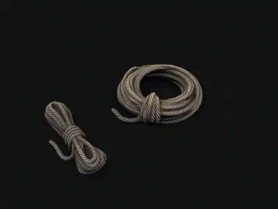 Ropes pbr Low-poly 3D model