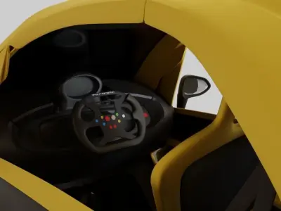 Renault Twizy F1 Low-poly 3D model