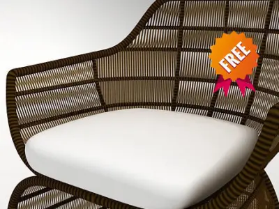 Crinoline Armchair BEBITALIA Free 3D model