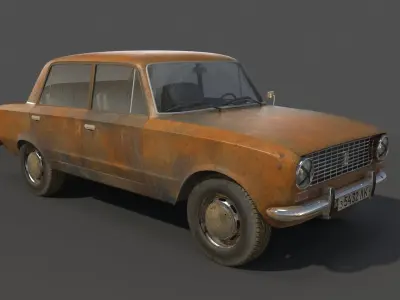 Rusty Vaz 2101 3D model