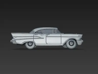 1957 Chevrolet Bel Air  The Iconic Rockn Roll Classic Car 3D print model