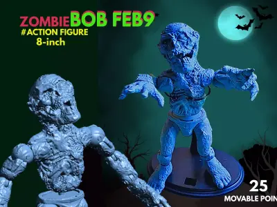   Zombie BOB FEB9 Unique Action Figures 3D print model