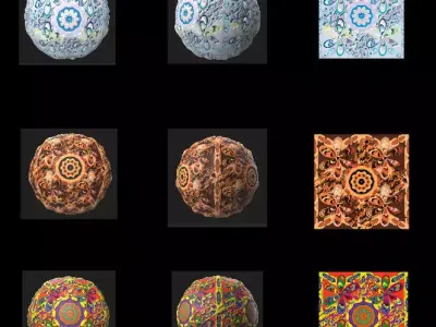 3 Doodles Surfaces PBR Texture Texture