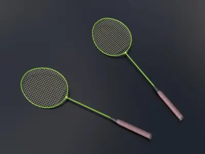 Badminton Low-poly 3D model