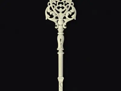 Central decor ornament for furniture 3D model 486