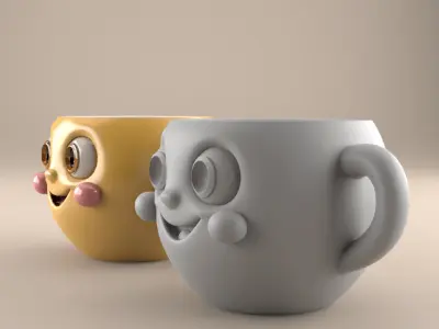 Smiley Face planter - urn - candy container - candle holder 3D print model