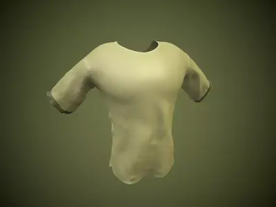 man shirt Low-poly 3D model