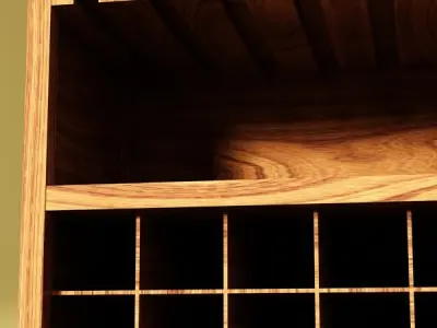 Wine Table Rack 3 3D model