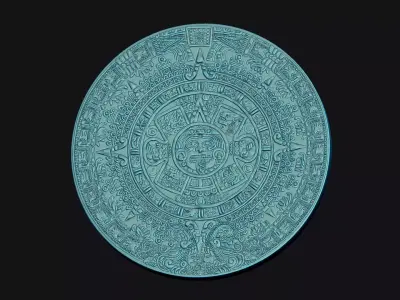 Aztec Calendar 3D print model