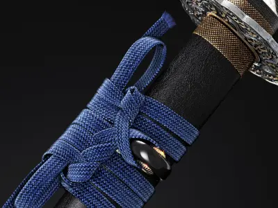 Katana japanese sword 3D model