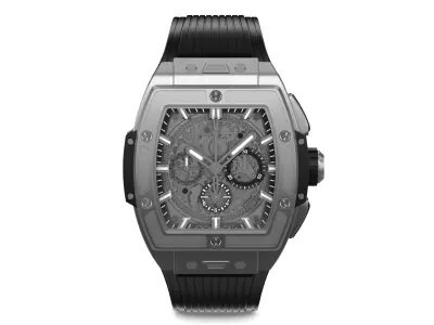 Hublot Spirit Of Big Bang Titanium Ceramic 42mm Silver Watch 3D model