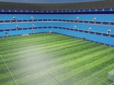 Champions League Stadium Low-poly 3D model