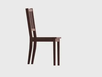 Simple Chair Low-poly 3D model