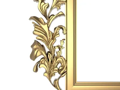 Carved Picture Frame 3D model
