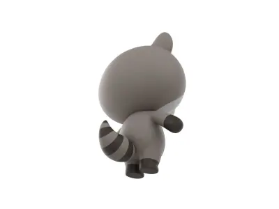 Character017 Raccoon 3D model