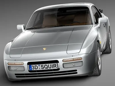 Porsche 944 1982-1991 3D model