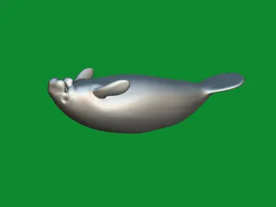 Manatee Low-poly 3D model