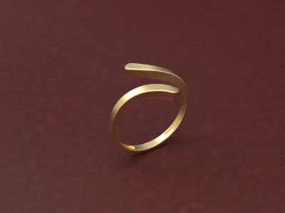 Minimalist Ring DM-16 Free 3D print model