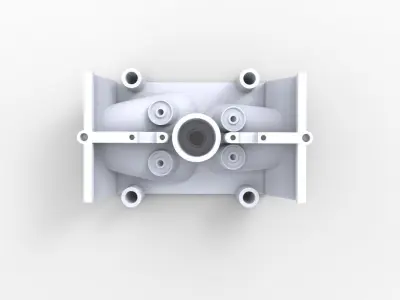 Car or Motorcycle  Engine Cylinder Head 3D print model