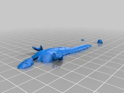 Han solo in Carbonite Hi-Res Dual Extrusion Free 3D print model