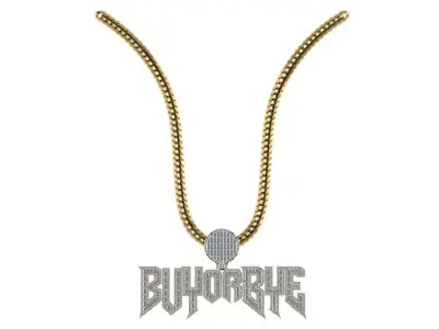 hip hop pendant banquette full diamond  3D print model