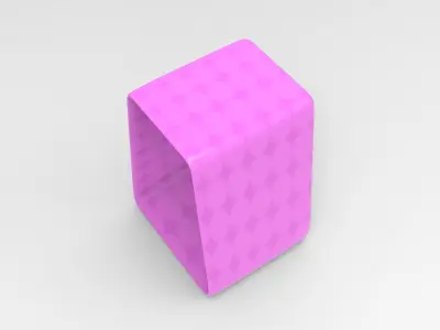Oblo Stool Low-poly 3D model