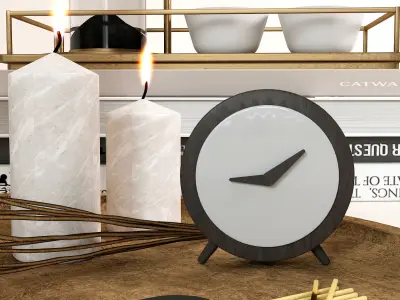 Decorative set 6 Low-poly 3D model