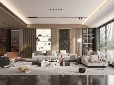 Living Room Scene 9 3D model