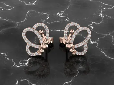 Jewelry Earring 3D print model