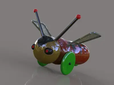 Toys toy bee Free 3D model