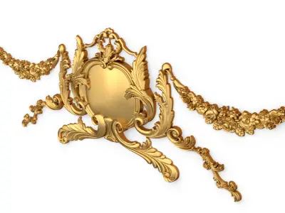 Classic decor ornament 01 3D model