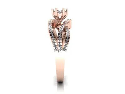  Jewelry Diamond Ring 3D Print Model 3D print model