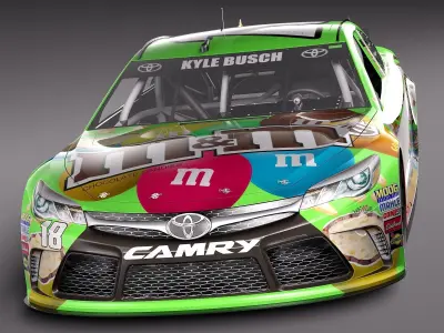  Nascar Toyota Camry M Ms Kyle Busch 2015 3D model