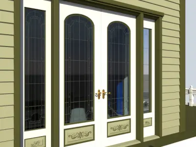 Victorian Double Door 1 3D model