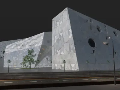 Sheikh Jaber Cultural Centre 3D model