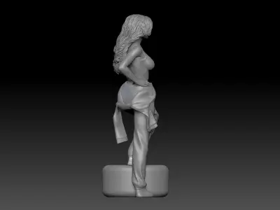 Formula one RACE GIRL PITSTOP MONZA 4 3D print model