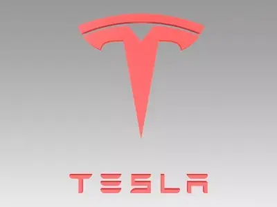 Tesla logo  3D model