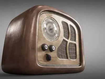 Old radio 3D model