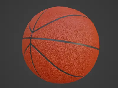 Basketball Ball 4K 02 3D model